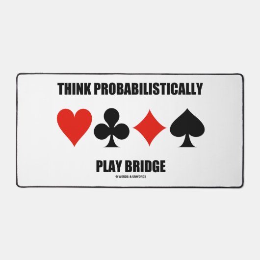 denk dat probabilistisch Bridge-advies afspelen Bureaumat (Voorkant)