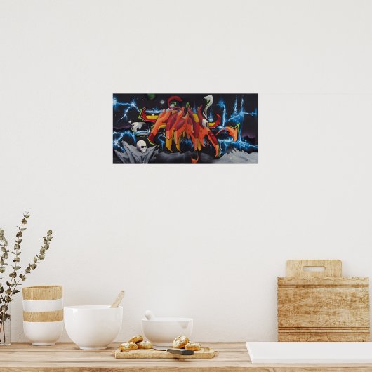 Denk dat stakingen terug zijn poster (Keuken)