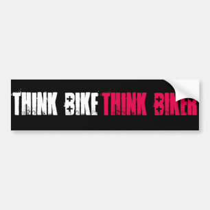 Denk eenvoudig aan Bike Bumpersticker