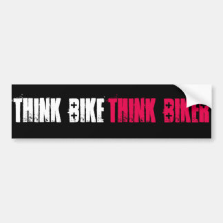 Denk eenvoudig aan Bike Bumpersticker