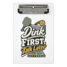 Denk Eerst, Praat Later | Pickleball Geschenk Noti