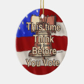 Denk en stem keramisch ornament (Rechts)