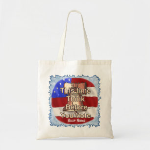 Denk en stem tote bag