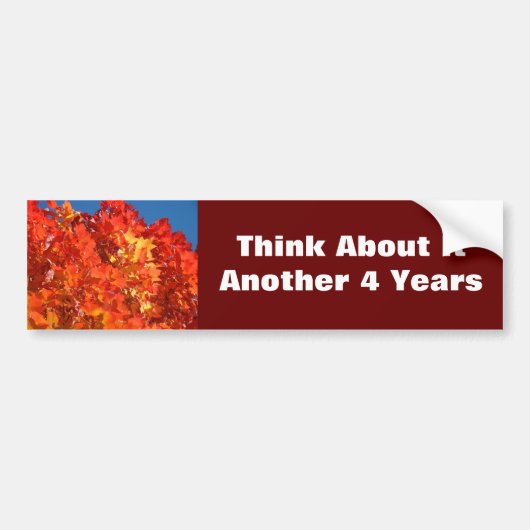 Denk Er Aan bumperstickers Nog 4 Jaar (Voorkant)