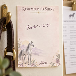 Denk Er Aan Te Schijnen Zilveren Akhal-Teke Paard Post-it® Notes