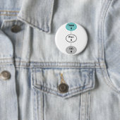 Denk er maar over na ronde button 5,7 cm (In situ)