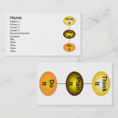 Denk er maar over na visitekaartje (Voorkant / Achterkant)