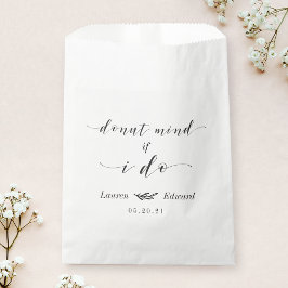 Denk er niet aan als ik Doughnut met voeten treed Bedankzakje