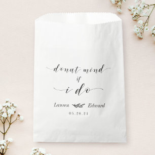 Denk er niet aan als ik Doughnut met voeten treed Bedankzakje