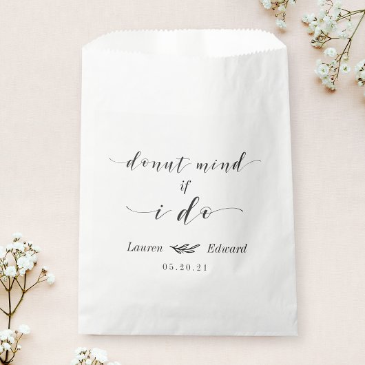 Denk er niet aan als ik Doughnut met voeten treed Bedankzakje