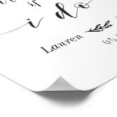 Denk er niet aan als ik een dessert-tafel uithuwt poster (Hoek)