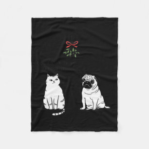 Denk er niet eens over na grappige kat moeder en h fleece deken