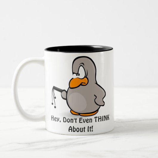 Denk er niet eens over na! Mok (Links)