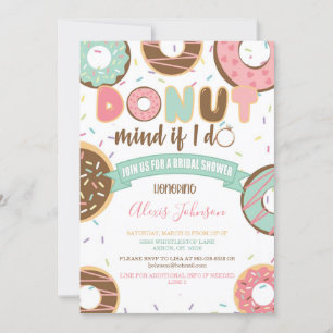 Denk eraan als ik een Bridal Shower-uitnodiging do Kaart