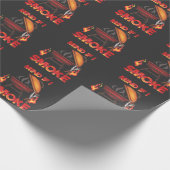 Denk eraan dat ik een vleesmoker moet roken Funny  Cadeaupapier (Hoek)