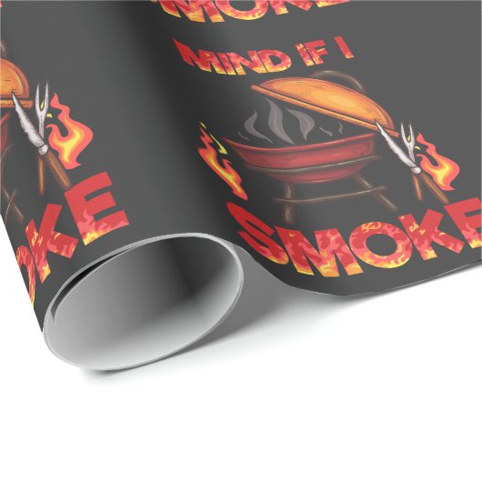 Denk eraan dat ik een vleesmoker moet roken Funny  Cadeaupapier (Rol Hoek)