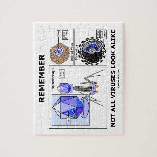 Denk eraan dat niet alle virussen op Virologie lij Legpuzzel (Verticaal)