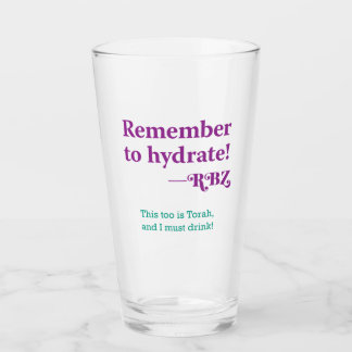 Denk eraan om te hydrateren glas