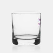 Denk eraan om te hydrateren whisky glas (Rechts)