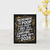 Denk eraan om te stemmen voor middernacht Grappige Kaart (Gele Bloem)