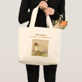 Denk eraan om vlinders te achtervolgen Embrace lif Grote Tote Bag (Voorkant (product))