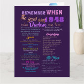 Denk eraan wanneer de Kaart van 1948 's ochtends (Voorkant)