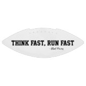 Denk Fast Run Fast Sports Football Quote Legend (Paneel)