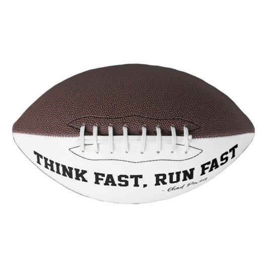 Denk Fast Run Fast Sports Football Quote Legend (Voorkant)