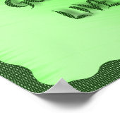 DENK-GA-LEVENDE GROEN-POSTER POSTER (Hoek)