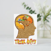 Denk Gelukkig Briefkaart (Staand voorkant)