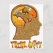 Denk Gelukkig Briefkaart (Voorkant)