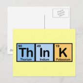 Denk gemaakt van Elementen Briefkaart (Voorkant / Achterkant)