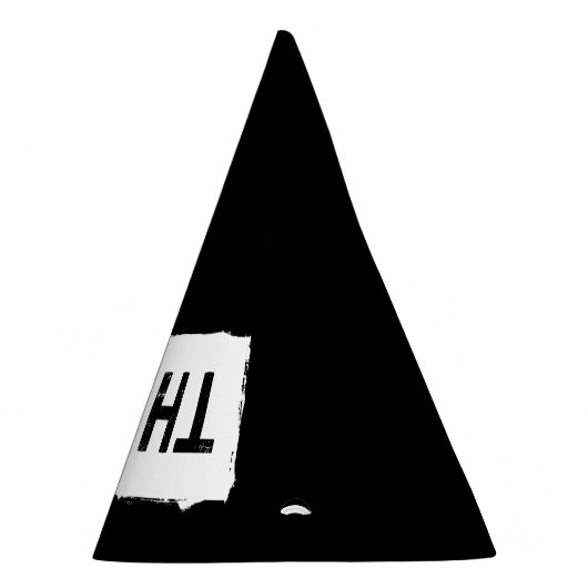 DENK gewoon ... Funny Dumb Nerdy Stupid Typografie Feesthoedjes (Rechts)