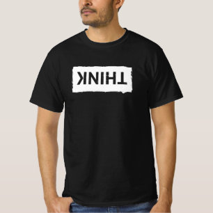 DENK gewoon ... Funny Dumb Nerdy Stupid Typografie T-shirt