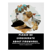 Denk goed na over vuurwerk perfect poster (Voorkant)