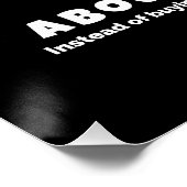 Denk goed na over vuurwerk perfect poster (Hoek)