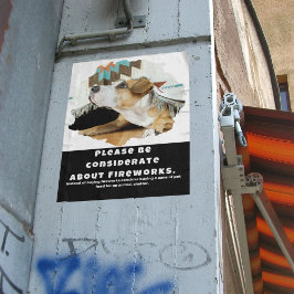 Denk goed na over vuurwerk perfect poster