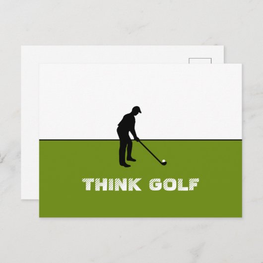 Denk Golf, Pro Golf Briefkaart (Voorkant / Achterkant)