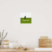 Denk Golf, Pro Golf Poster (Keuken)