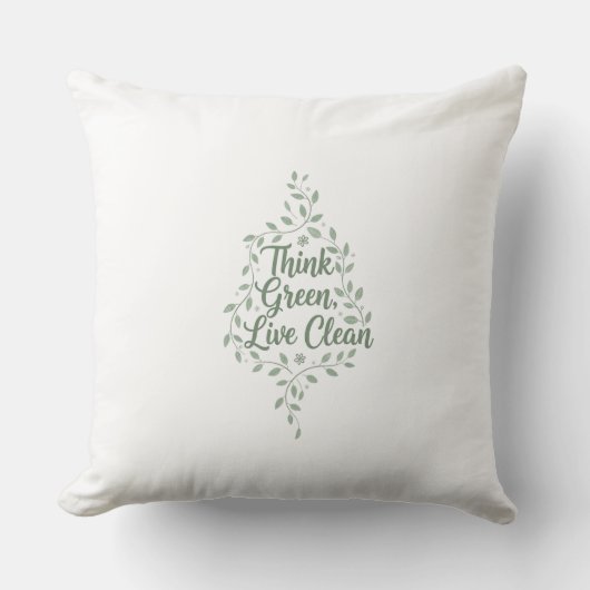 Denk groen, leef schoon kussen (Voorkant)