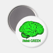 DENK GROEN MAGNEET (Voorkant / Achterkant)