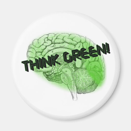 Denk groen! magneet (Voorkant)