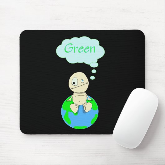 Denk ... Groen Muismat (Met muis)