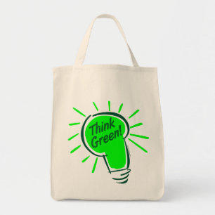 Denk groen! Organic Grocery Tas