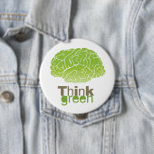 DENK GROEN RONDE BUTTON 4,0 CM (In situ)