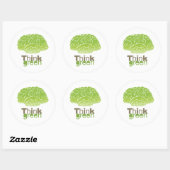 DENK GROEN RONDE STICKER (Vel)