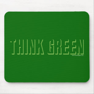 Denk groen - Schaduw Muismat