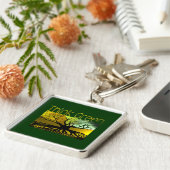Denk groen sleutelhanger (Zijkant)