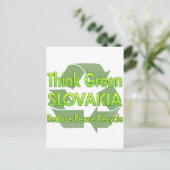 Denk Groen Slowakije Briefkaart (Staand voorkant)