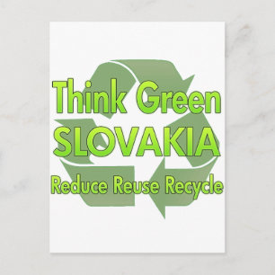 Denk Groen Slowakije Briefkaart